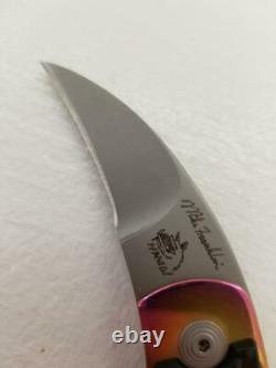 Mike Franklin 10706 Hawg Rainbow Titanium & Carbon Fiber Folding Karambit Knife