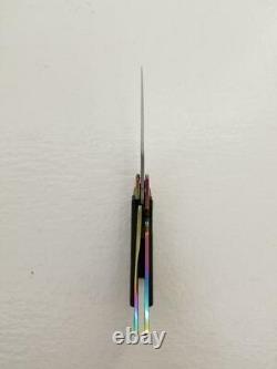 Mike Franklin 10706 Hawg Rainbow Titanium & Carbon Fiber Folding Karambit Knife