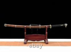 Military Japanese 98 Army Sword Sharp Folded Damascus Steel Samurai Katana Sabre