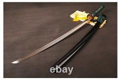 Modern Hand Forged Folded Carbon Steel Clay Tempered Sword Katana Battle Ready