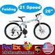 Mountain Bike 26 Folding 21 Speed Bicycle Carbon Steel Disc Brake Bike Usa