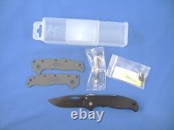 NEW Demko AD 20.5 Shark Lock Folding Knife Smooth G-10 Scales, D2 Blade + Bonus