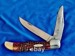 Nice Vintage CASE XX 6265SAB Red Bone Folding Hunter Pocket Knife