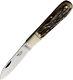 Otter-messer 166 Hh 2.25 Carbon Steel Blade Stag Handle Folding Knife