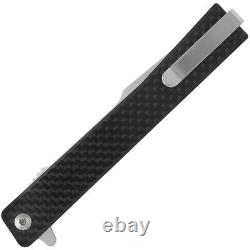 Ocaso Solstice Liner Folding Knife 3.5 S35VN Steel Blade Carbon Fiber Handle