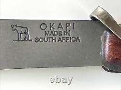 Okapi Big Sable Folding Knife South Africa Cherry Wood Handle