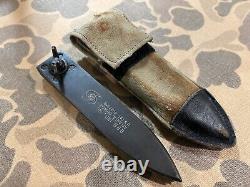 Original RPB Cobray Atchisson Folding Throwing Knife RARE OD sheath Pre-SWD