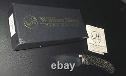 Original William Henry Carbon Fiber T09 Kestrel Knife ATS 34 Blade Box & Papers