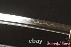 Practise Japanese Clay Tempered Wakizashi Folded High Carbon Steel No Bo-hi