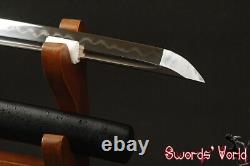 Practise Japanese Clay Tempered Wakizashi Folded High Carbon Steel No Bo-hi