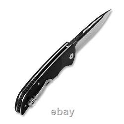QSP Knife Harpyie Folding Knife 3.75 CPM S35VN Steel Blade Carbon Fiber/G10