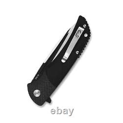 QSP Knife Harpyie Folding Knife 3.75 CPM S35VN Steel Blade Carbon Fiber/G10