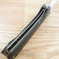 QSP Knife Hawk Folding Knife 3.25 CPM S35VN Steel Blade Carbon Fiber Handle
