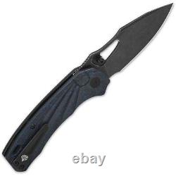 QSP Knife Hornbill Folding Knife 3.25 S35VN Steel Blade Carbon Fiber Handle