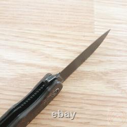 QSP Knife Otter Folding Knife 2.7 S35VN Steel Blade Copper Foil Carbon Fiber