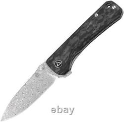 QSP Knives Hawk Shredded Carbon Fiber Handle S35VN Linerlock Folding Knife131E