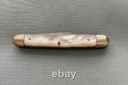 RARE 1848-1913 WATERVILLE Old Pearl Folding Antique Pocket Knife with FILE USA