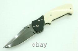 RARE Pat Crawford Custom Kasper #5 154CM Titanium Nitride Ivory Folding Knife