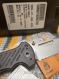 Rare/Discontinued Gerber Manual 06 Combat Folding Knife S30V Blade Made