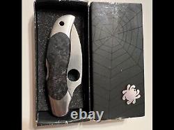 Rare March 2007 Spyderco Black Quince Kopa Folding Knife C92BQP Only 600 Made