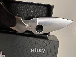 Rare March 2007 Spyderco Black Quince Kopa Folding Knife C92BQP Only 600 Made