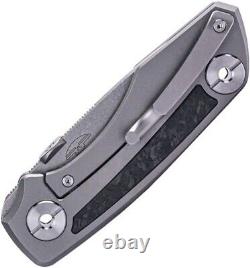 Real Steel Delta 2600 Folding Knife 2.88 S35VN Steel Blade Titanium withCF Handle