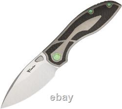 Reate Knives Iron Framelock Carbon Fiber & titanium Folding Knife 87