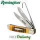 Remington 2024 Bullet Folding Knife The Waterfowler Jigged Bone Handle R15696