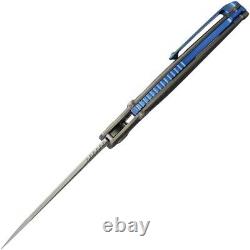 Rike Knife Folding Knife 4 M390 Steel Blade Titanium / Carbon Fiber Handle