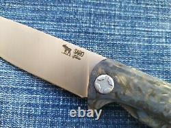 Russian Folding knife Chizh Carbon SARO knives (Elmax steel)
