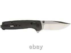 SOG Terminus XR LTE Folding Knife 2.95 Drop Point CPM S35VN Satin Blade Carbon