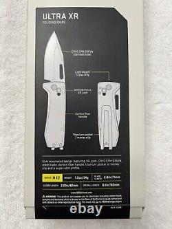 SOG Ultra XR Folding Knife 2.88 CPM S35VN Blade Carbon Fiber Handle