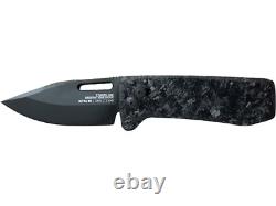 SOG Ultra XR-XHP Folding Knife 2.8 Clip Point Carpenter CTS XHP Carbon Fiber