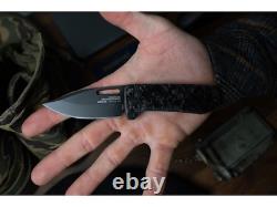 SOG Ultra XR-XHP Folding Knife 2.8 Clip Point Carpenter CTS XHP Carbon Fiber