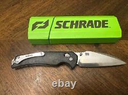 Schrade Radok Alpha Pivot Lock Carbon Fiber Folding Pocket Knife S35VN