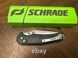 Schrade Radok Alpha Pivot Lock Carbon Fiber Folding Pocket Knife S35VN