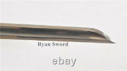 Shirasaya Folded 1060 Carbon Steel Straight Blade Big BOHI Full Tang Sharp