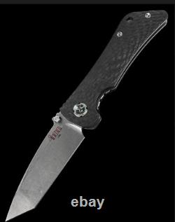 Southern Grind Spider Monkey Folding Knife 3.25 S35VN Steel Blade Carbon Fiber