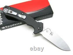 Spyderco C234CFP Carbon Fiber Amalgam Plain Edge S30V Steel Folding Pocket Knife