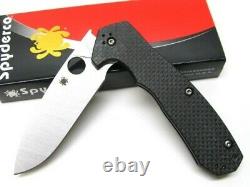 Spyderco C234CFP Carbon Fiber Amalgam Plain Edge S30V Steel Folding Pocket Knife