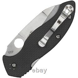 Spyderco Canis Compression Lock Carbon Fiber/G10 Folding Pocket Knife 248CFP
