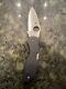 Spyderco Chaparral Carbon Fiber/g-10 Folding Knife Laminate Discontinued Chipped