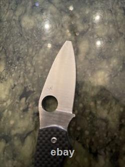 Spyderco Chaparral Carbon Fiber/G-10 Folding Knife Laminate Discontinued CHIPPED
