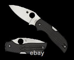 Spyderco Chaparral Folding Knife Carbon Fiber C152CFP CTS-XHP Plain Edge Blade