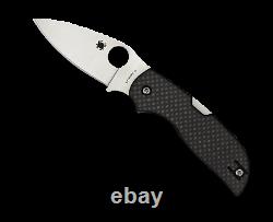 Spyderco Chaparral Folding Knife Carbon Fiber C152CFP CTS-XHP Plain Edge Blade