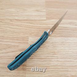Spyderco Endela Folding Knife 3.42 K390 Tool Stainless Blade Blue FRN Handle