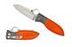 Spyderco Firefly Folding Knife C184gpor Vg-10 Blade Orange G10 / Carbon Fiber