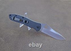 Spyderco Gayle Bradley 2 Folding Knife Black CF/G-10 Satin M4 Blade C134CFP2