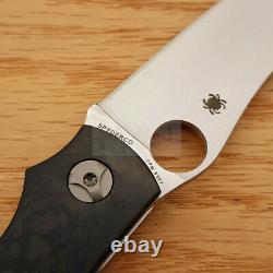 Spyderco Kapara Folding Knife 3.5 CPM S30V Steel Blade Carbon Fiber Handle
