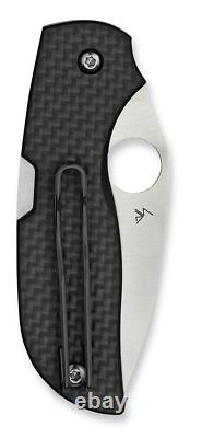 Spyderco Knives Chaparral Lockback Carbon Fiber Black G10 CTS XHP Steel C152CFP